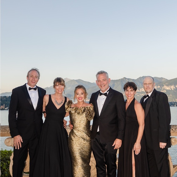 Luxurious Gold Ruffled Off-Shoulder Gown Viral Mother of the bride dress - Picture 4 of 13